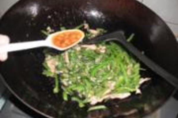 黄豆酱甜椒扁豆角炒肉的做法图解9