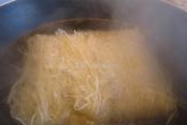 健康好吃素炒米粉的做法图解2
