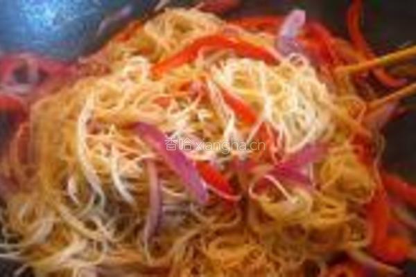 健康好吃素炒米粉的做法图解11