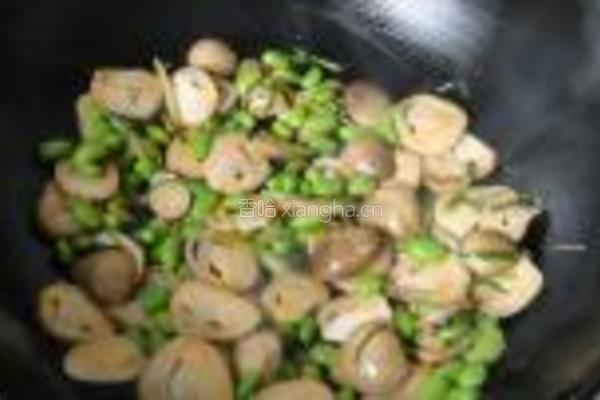 虾油草菇炒毛豆的做法图解8