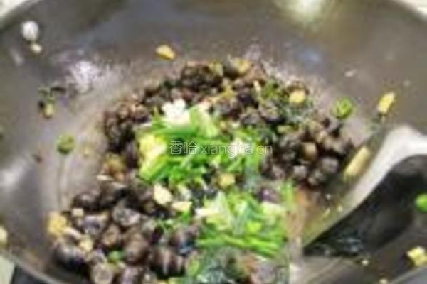 紫苏炒田螺的做法图解9