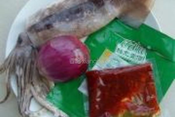 蒜香烧烤鱿鱼的做法图解1