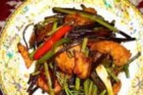 蕨菜炒回锅肉的做法图解9