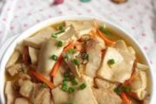 肉烩豆腐片的做法图解11