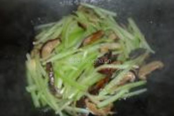 西芹炒香菇的做法图解12