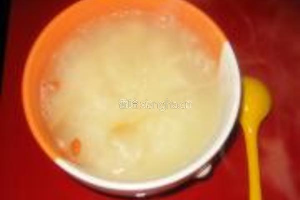 冰糖银耳鸭梨粥的做法图解6