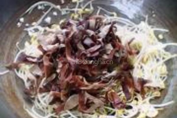 黄豆芽炒木耳的做法图解9