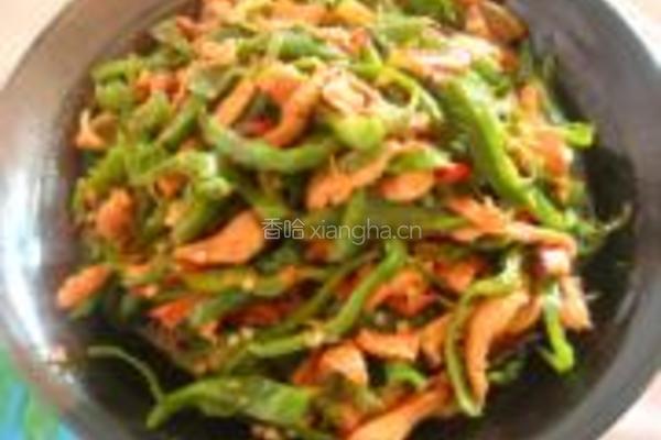 青椒香干炒肉的做法图解7