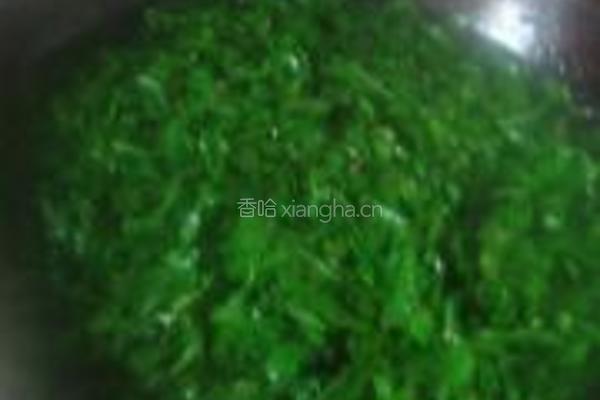 荠菜团子的做法图解3