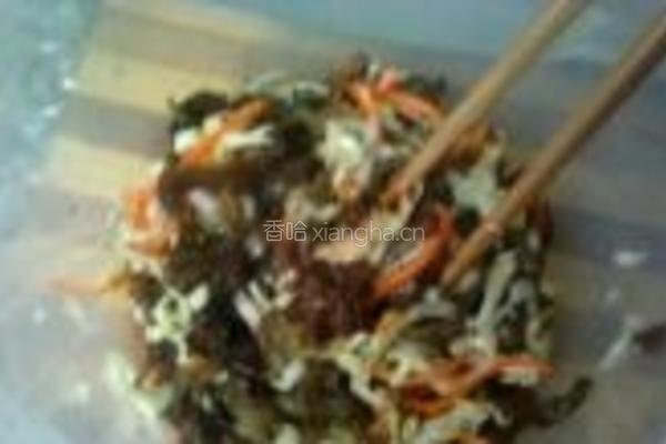 凉拌木耳菜心的做法图解7