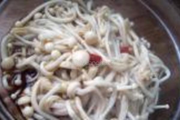 捞汁金针菇的做法图解6