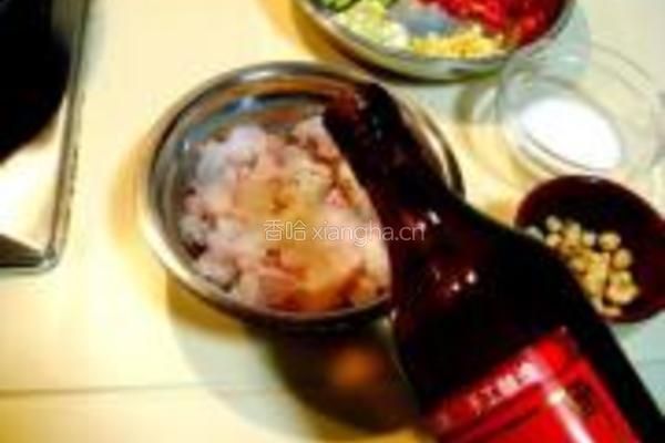 榛仁青豆炒鱼糜的做法图解2