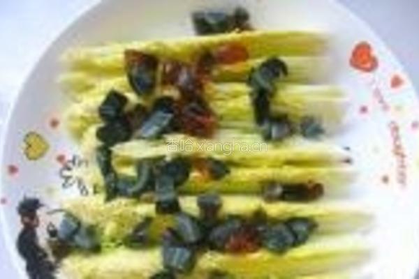 金针菇蒸娃娃菜的做法图解2