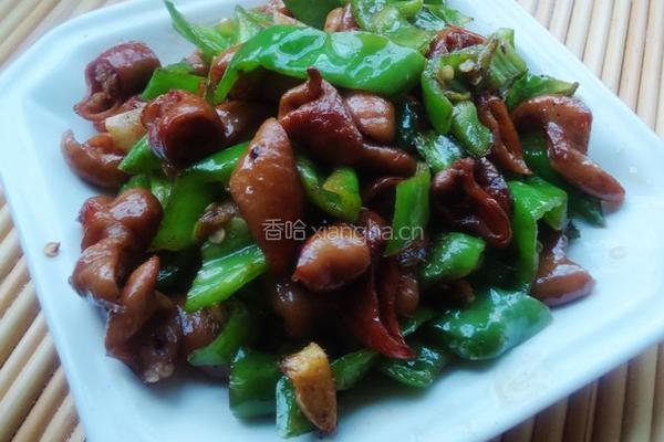 青椒炒肥肠