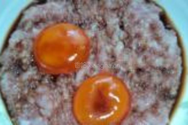 黄金蛋蒸肉饼的做法图解3
