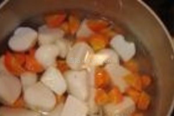 炒芋头与鸡肉的做法图解2