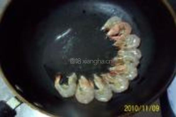 鲜虾大蒜烧豆腐的做法图解4