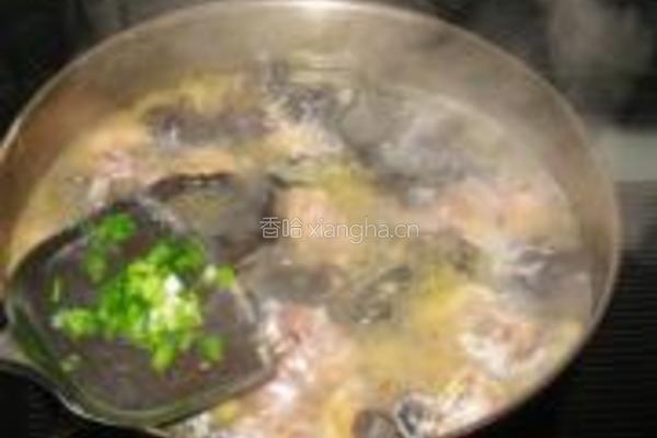 黑木耳白果炖鸡汤的做法图解7