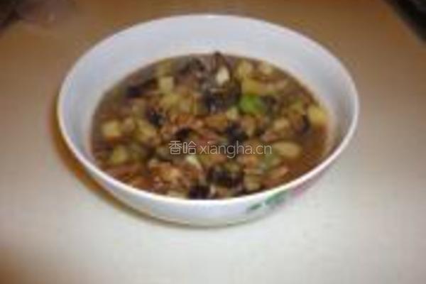 茄子肉丁打卤面的做法图解11
