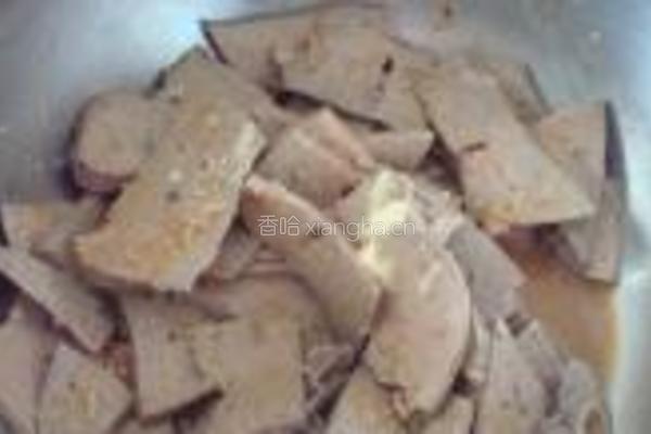 红油羊肝的做法图解8