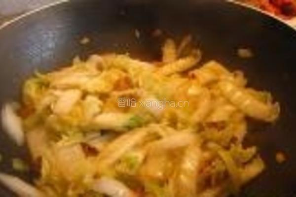 虾米炒大白菜的做法图解8