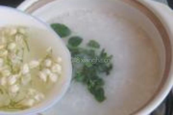 茉莉花薄荷糯米粥的做法图解5