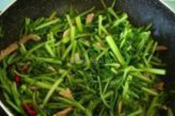 清炒茼蒿的做法图解4