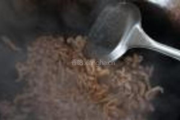 娃娃菜百叶肉丝的做法图解6