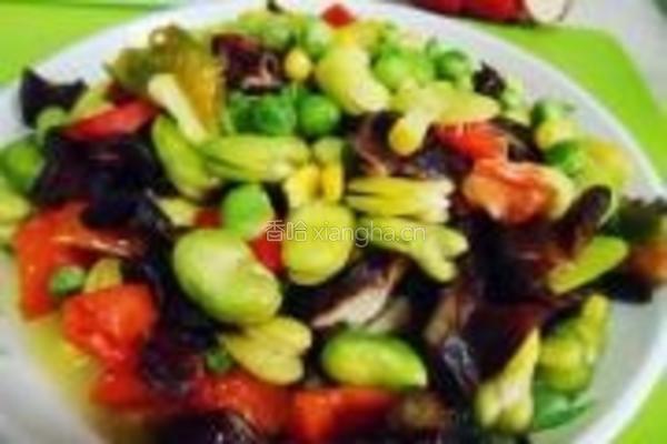 豆炒腊肥肠的做法图解8