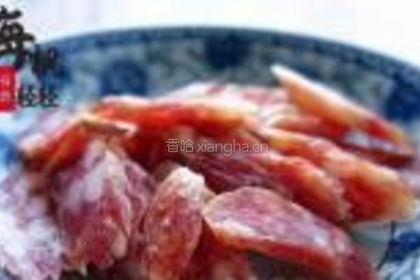荠菜腊肠煲仔饭的做法图解5