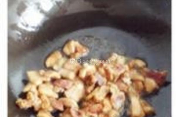 五花肉豆豉炒青椒的做法图解3