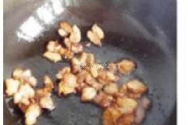五花肉豆豉炒青椒的做法图解4