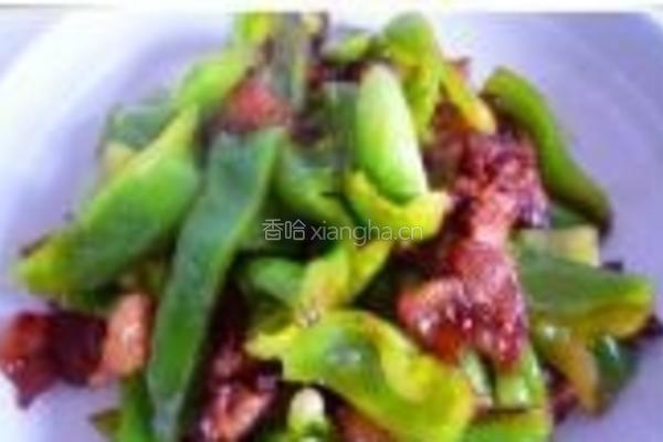 五花肉豆豉炒青椒的做法图解6