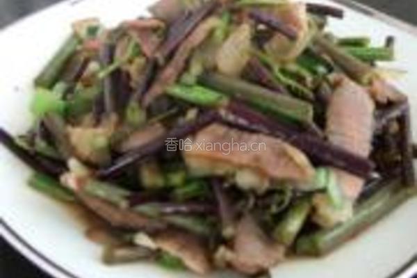 蕨菜炒腊肉的做法图解11