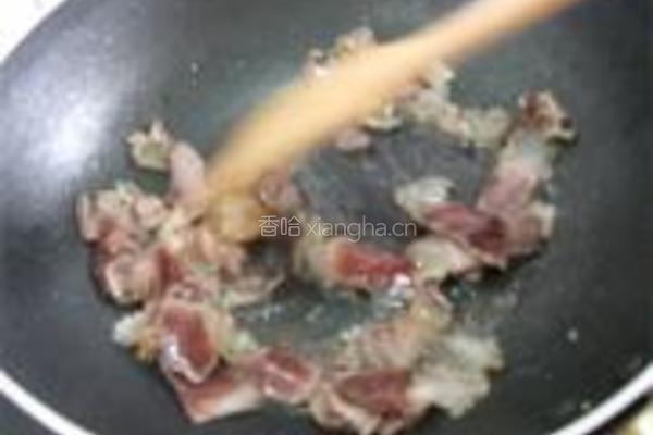 蕨菜炒腊肉的做法图解7