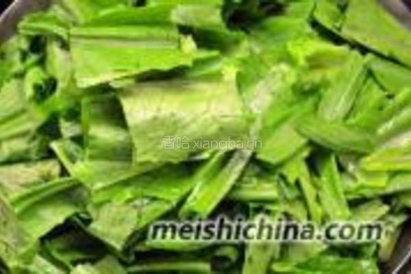 豆豉鲮鱼拌油麦菜的做法图解6