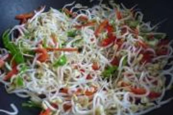 彩椒绿豆芽的做法图解5