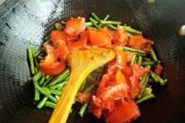 西红柿烧豆角的做法图解4
