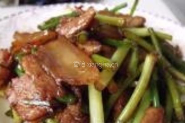 蒜苗小炒肉的做法图解6