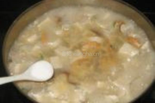 香菇海虾豆腐汤的做法图解6