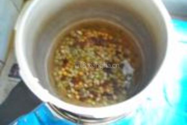 蜜豆冰蔬果糯米粥的做法图解6