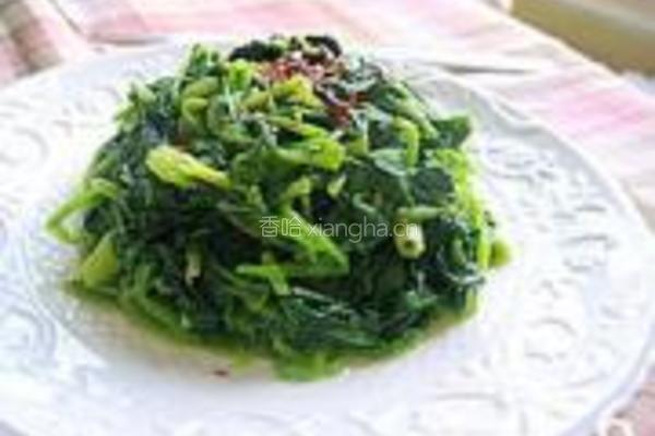 凉拌菠菜的做法图解6