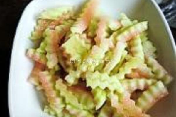酸甜西瓜皮的做法图解2