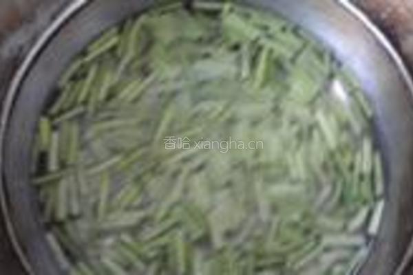炒豇豆五花肉的做法图解3