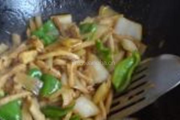 青椒牛肚梁的做法图解7