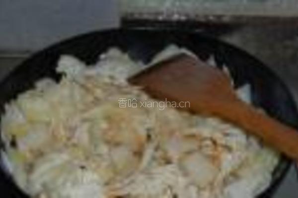 醋溜白菜的做法图解5