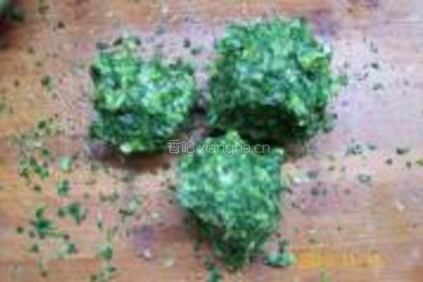 荠菜鲜肉黄金条的做法图解11