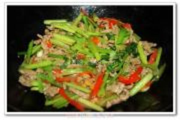 芹菜泡椒炒牛肉的做法图解13
