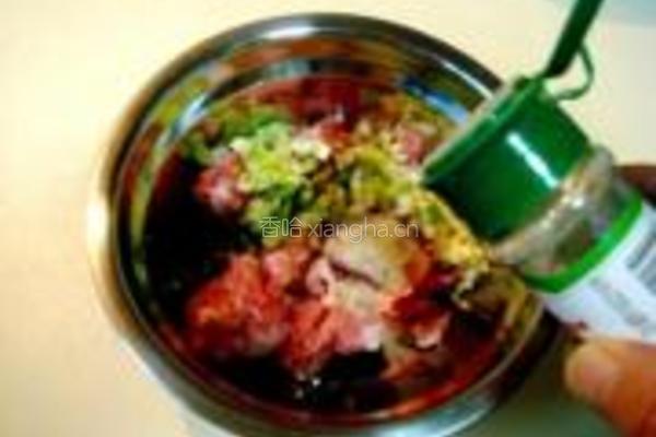 碧绿香菇盒的做法图解4