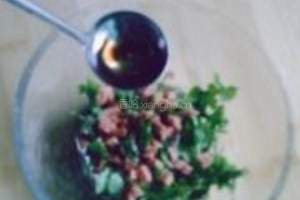 香菜火腿拌豆腐的做法图解7